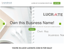Tablet Screenshot of lucrate.com